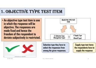 Types of test items | PPT