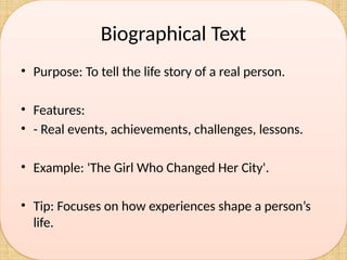 Biographical Text Example Types_of_Texts_Presentation_Template 01.pptx