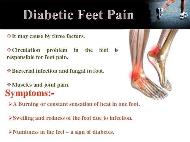 Types of the foot pain and its symptoms