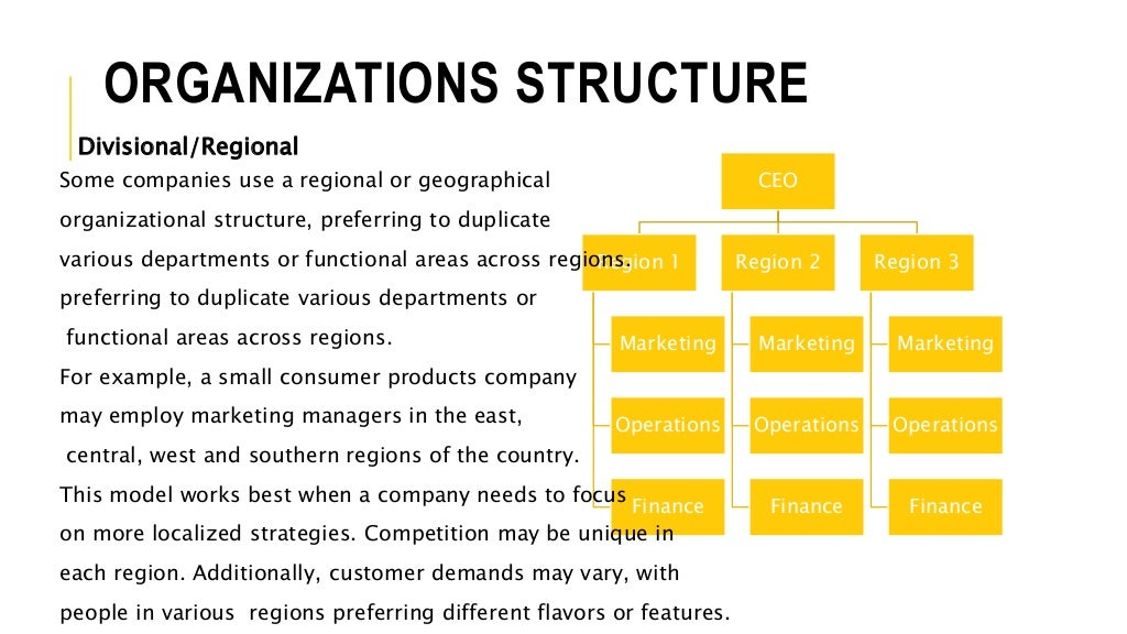 Types of the organizations structure