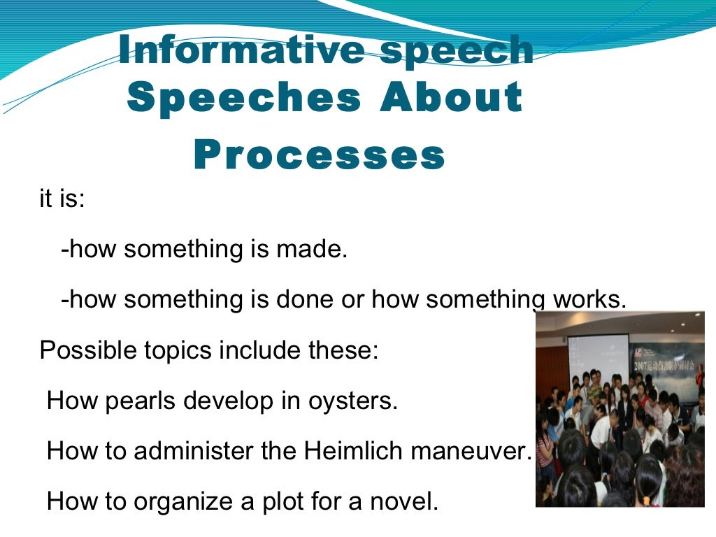 Types of the speech
