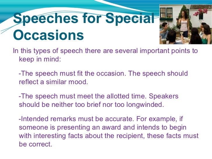 Types of the speech