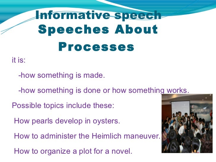 Types of the speech