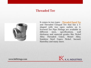 Types of threaded fittings | PPT