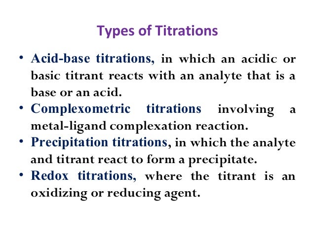 titrations method