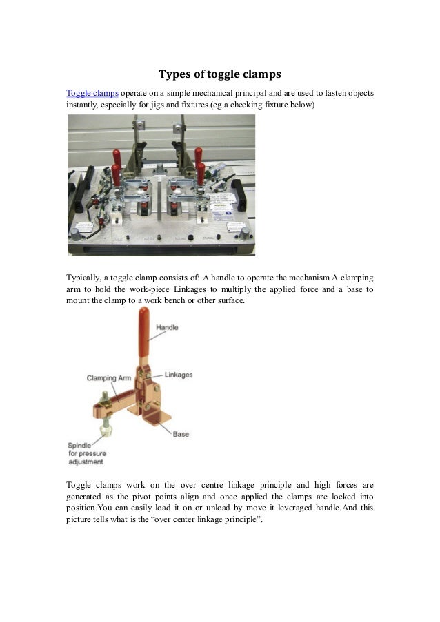 Types of toggle clamp sp2