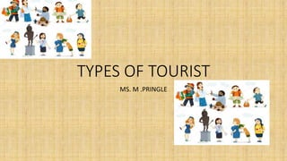 TYPES OF TOURIST
MS. M .PRINGLE
 