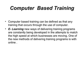 Types Of Trainig1 | PPT