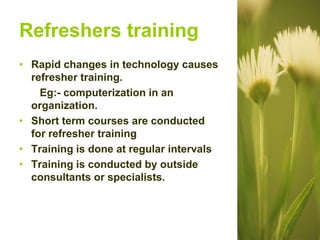 Types of training | PPTX