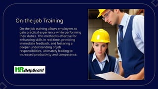 Types Of Training Methods , On The Job and Off The Job Training Methods ...