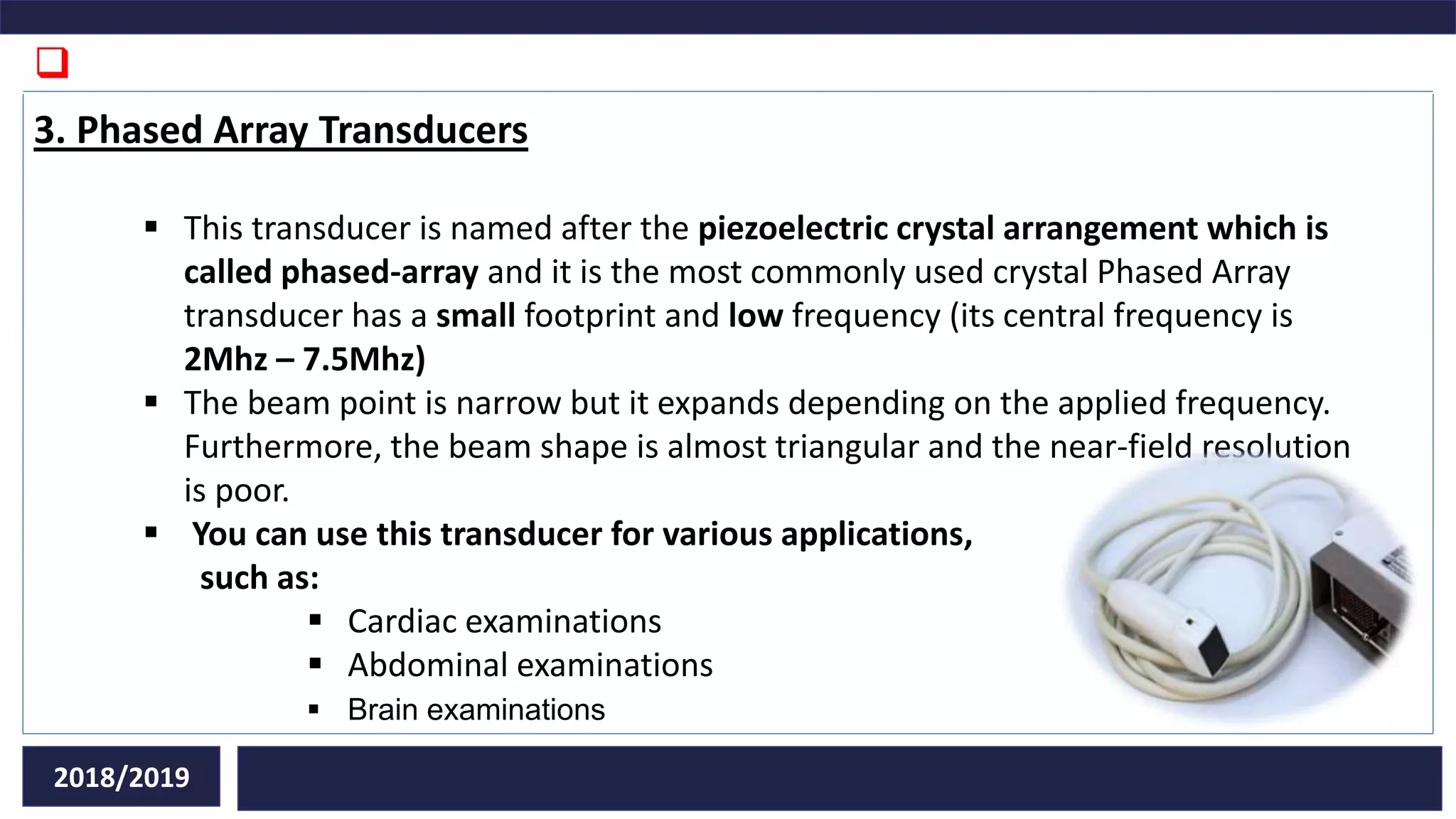 Types of transducers in ultrasound diagnostic PPT