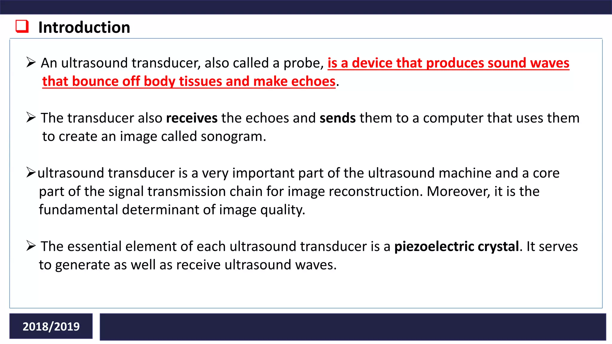 Types of transducers in ultrasound diagnostic PPT