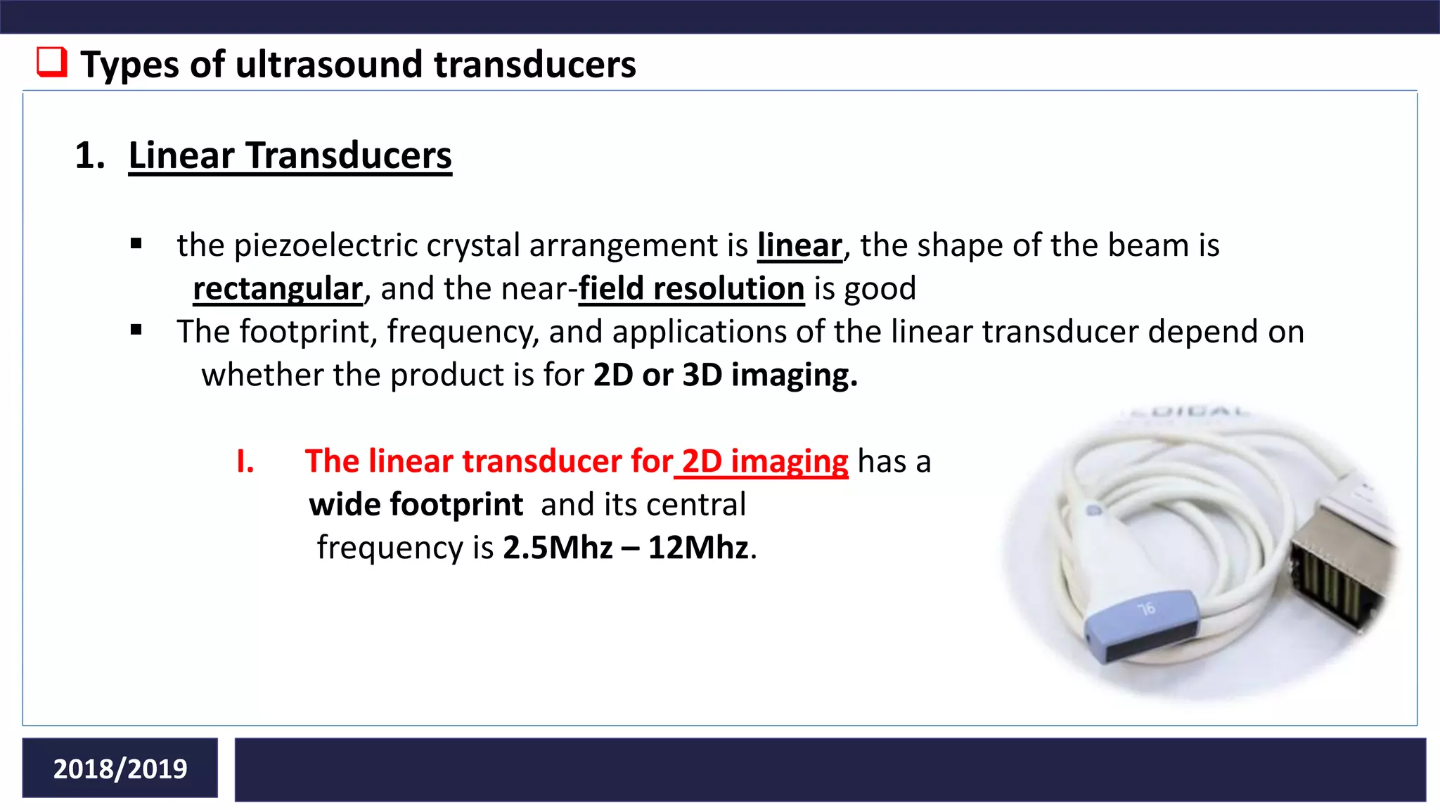 Types of transducers in ultrasound diagnostic PPT