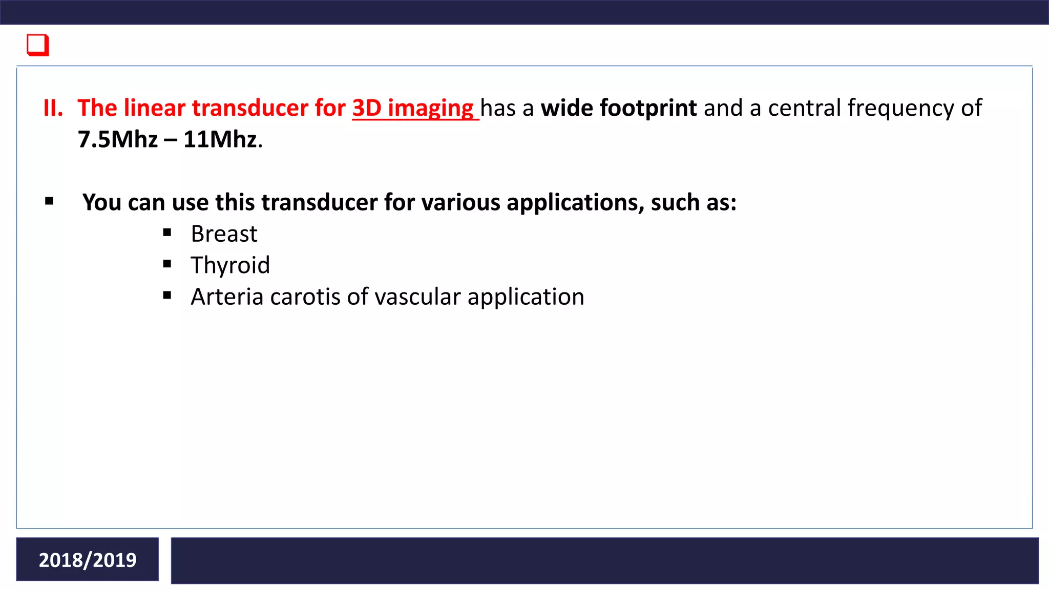 Types of transducers in ultrasound diagnostic PPT