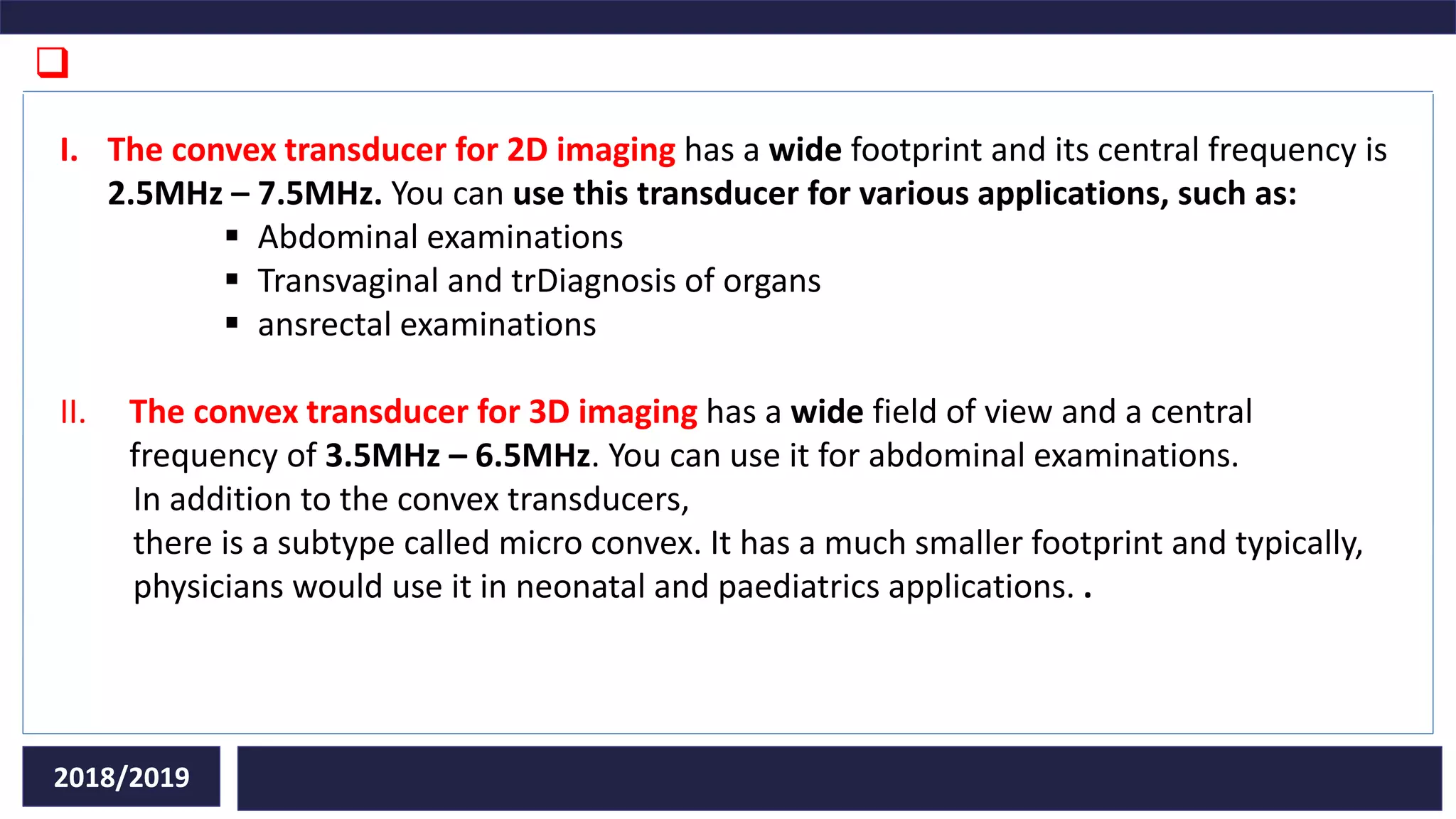 Types of transducers in ultrasound diagnostic PPT