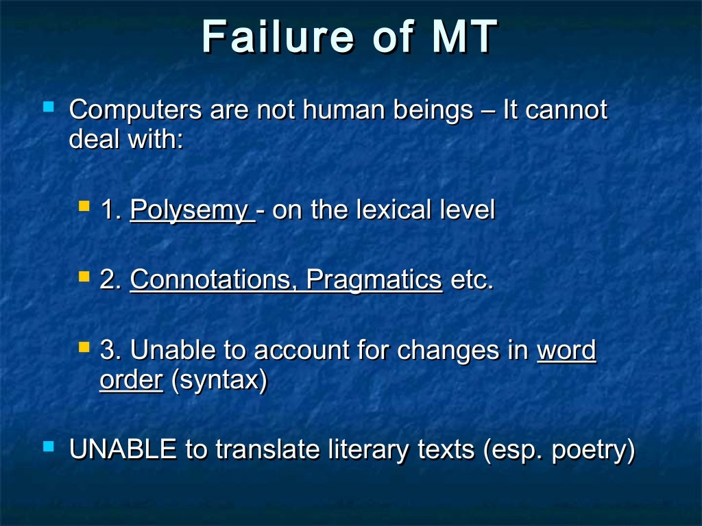 Types of translation