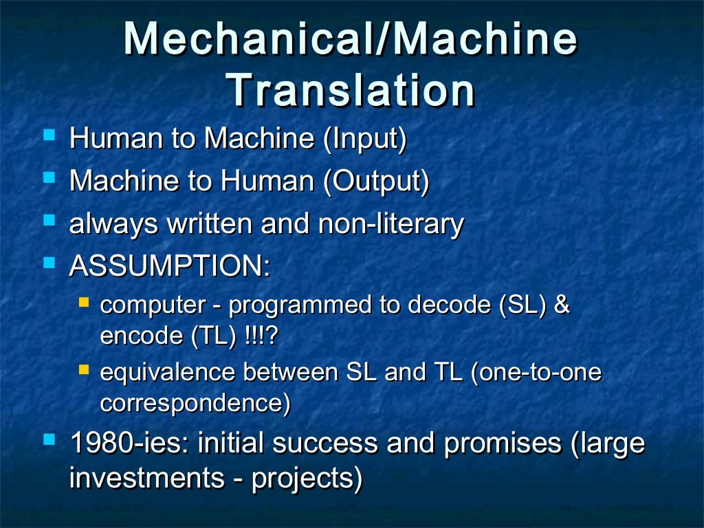 Types of translation