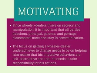 Types of underachievers