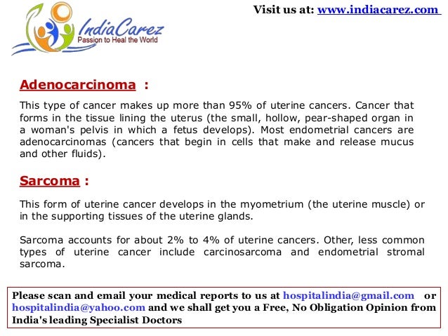 Types of uterine cancer