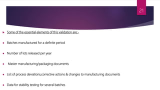 Pharmaceutical validation & it's types | PPTX