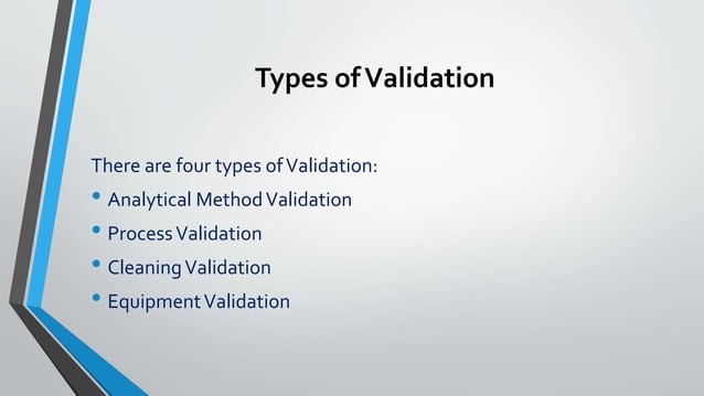Types of Validation & its Aspects PPT.pptx | Chemistry | Science