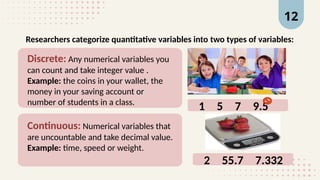 variables and statistics and vs relationship of variables types | PPTX