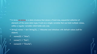 Types of Variables in Java programming for problem solving | PPTX