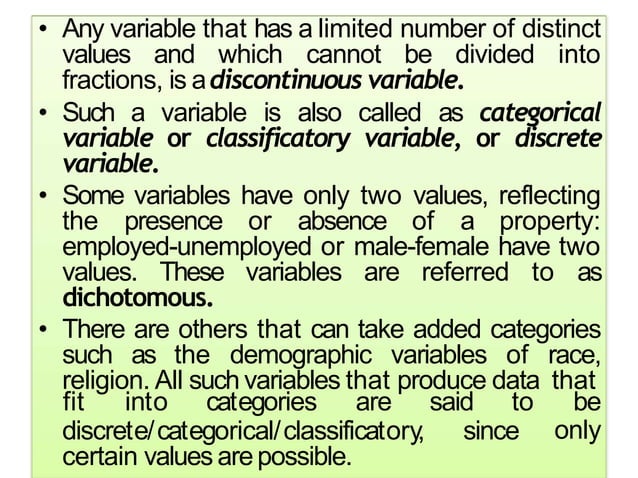 Types of variables in research | PPTX | Education