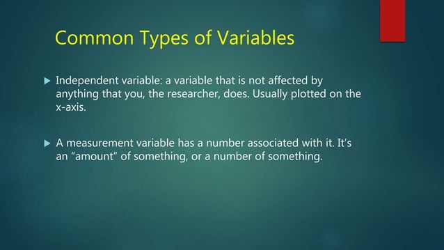Types of variables in statistics | PPT