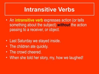 Types of Verbs for high school students! | PPTX