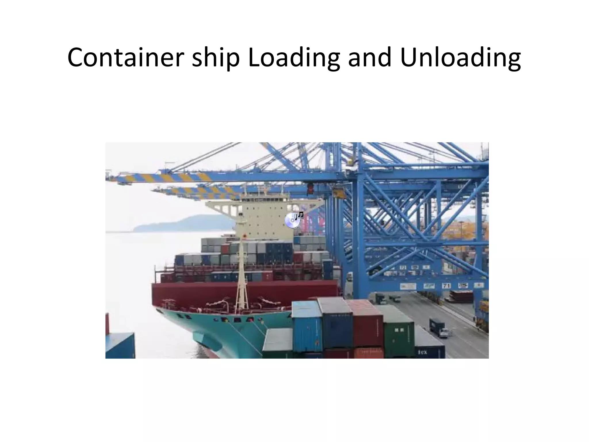 Container ship Loading and Unloading
 