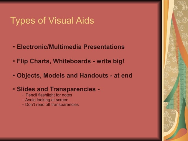 Professional visual aids | PPT