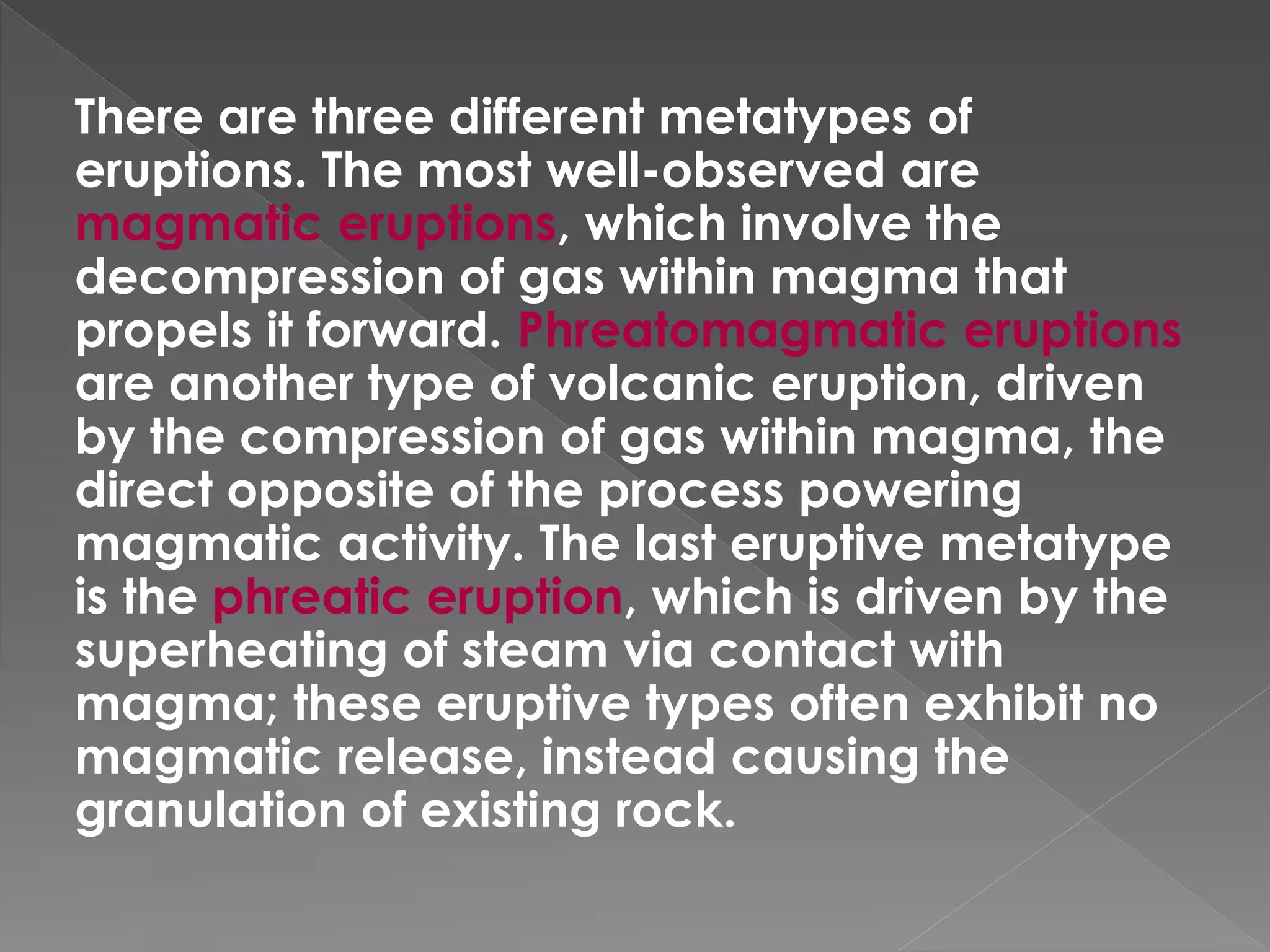 Types Of Volcanic Eruption Ppt