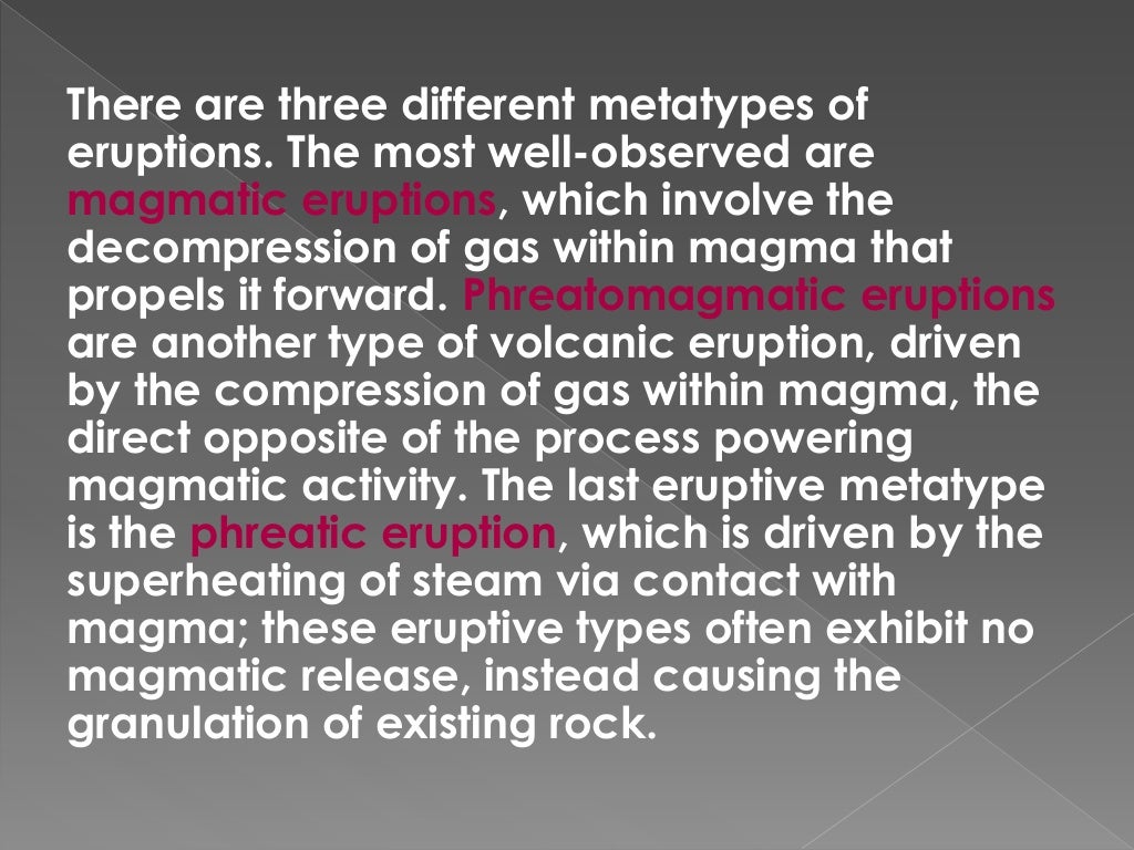 Types Of Volcanic Eruption Ppt