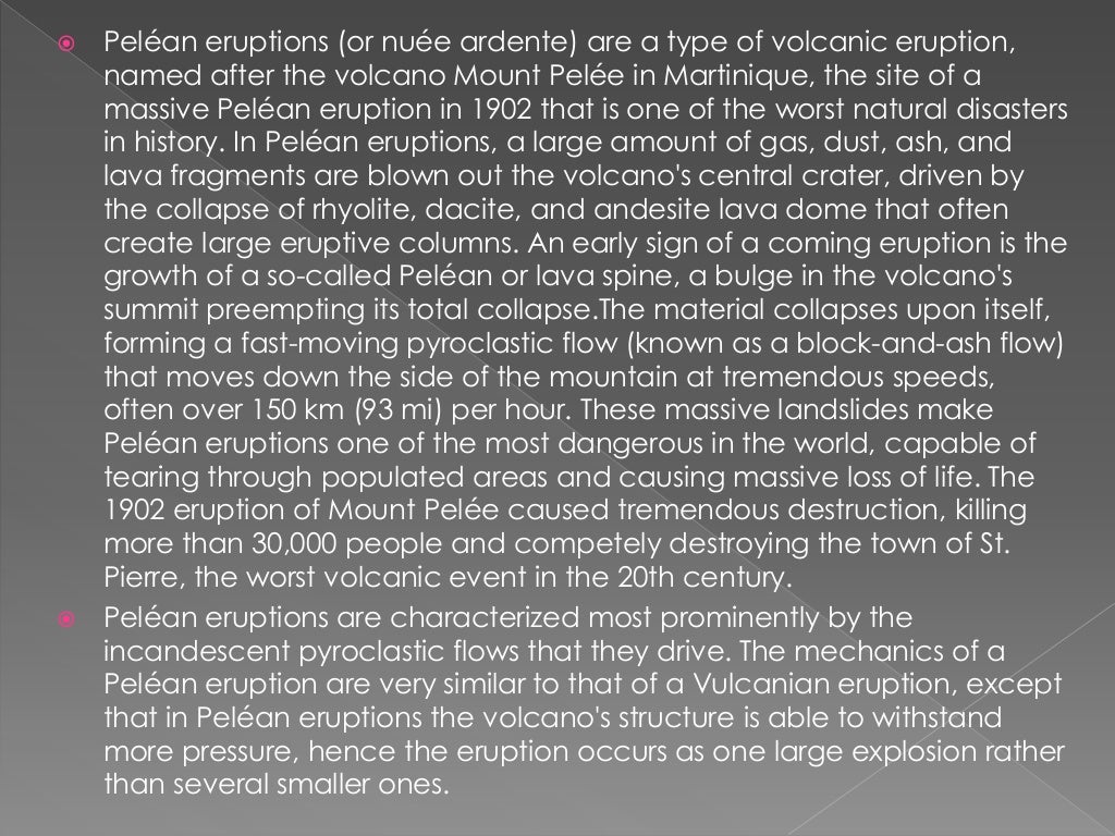 Types Of Volcanic Eruption Ppt
