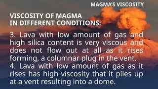 TYPES OF VOLCANIC ERUPTIONS kskskssksksksksk | PPTX