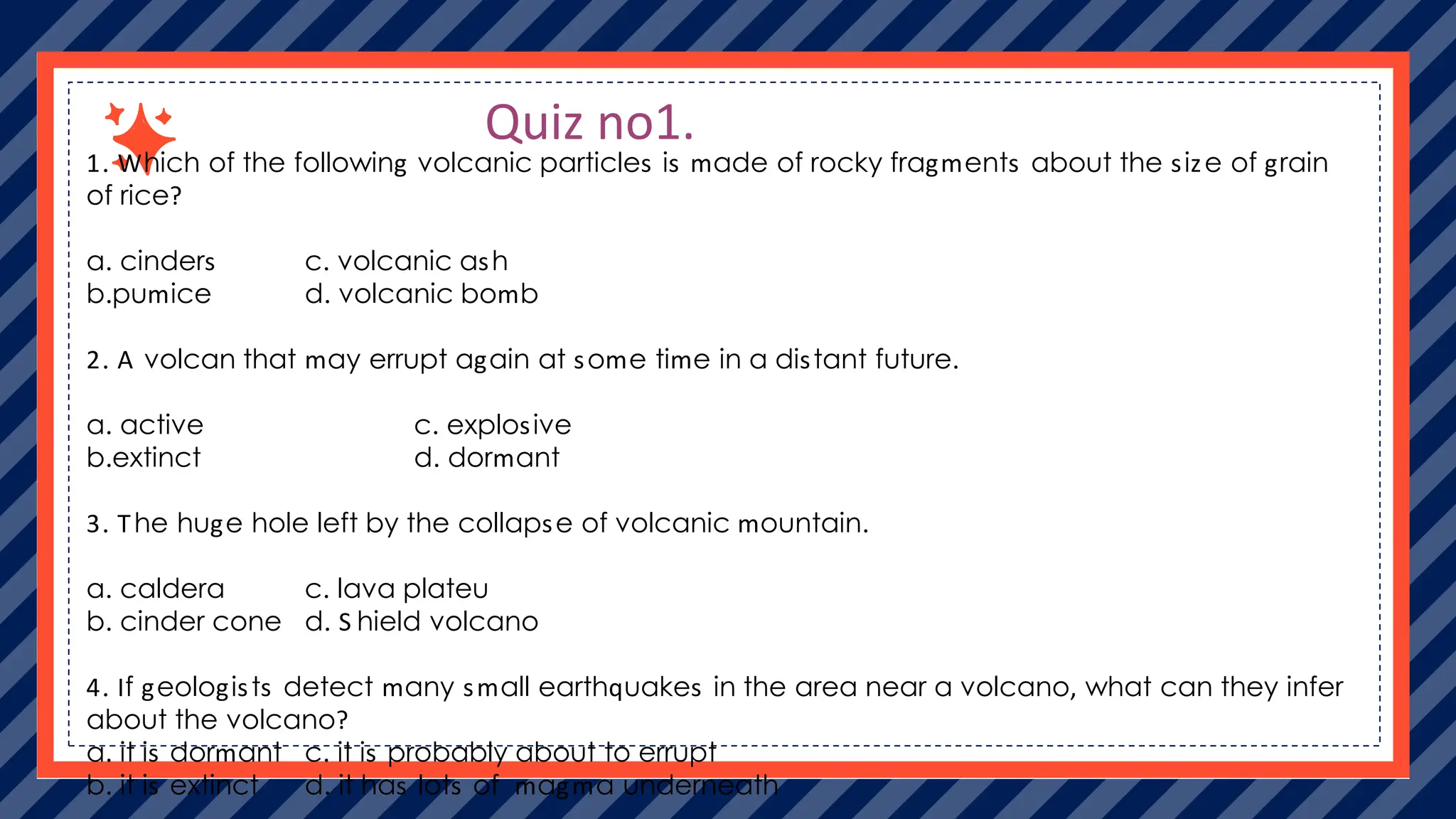 Types of Volcano According to their Structure and Activity | PPTX