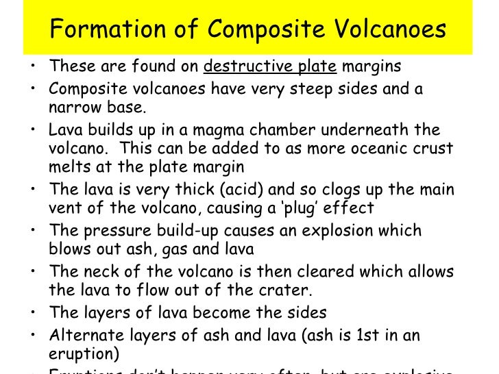 types of volcanoes where do stratovolcanoes form