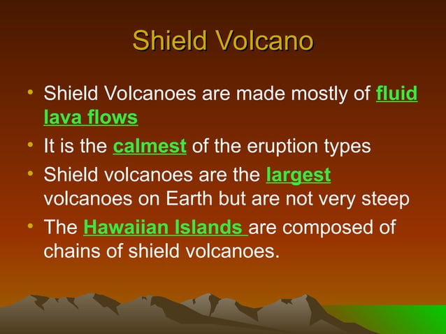 Types of Volcanoes according to their shape and status .ppt