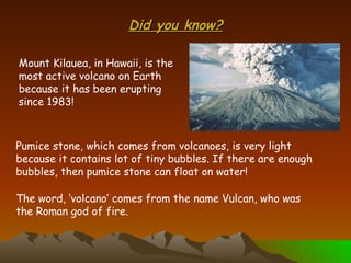 Types of Volcanoes according to their shape and status .ppt