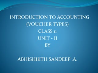 Types of vouchers | PPTX