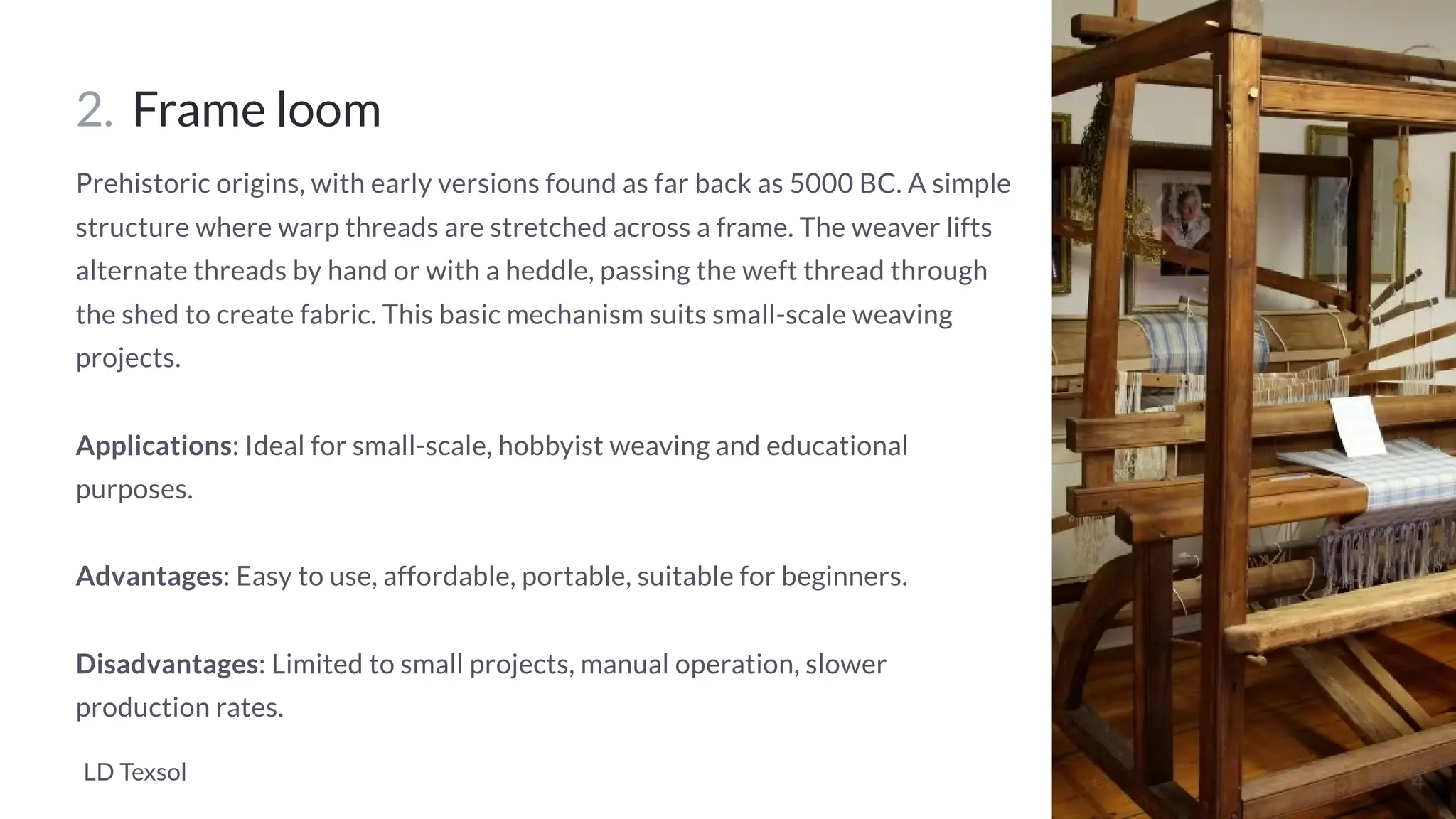 Types of Weaving loom machine & it's technology | PDF