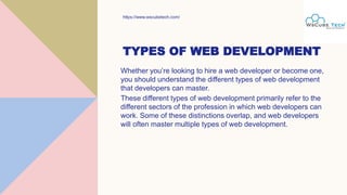 Types of Web Development by WsCube Tech | PPT