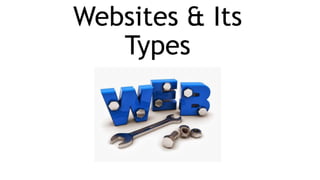 Websites & Its
Types
 