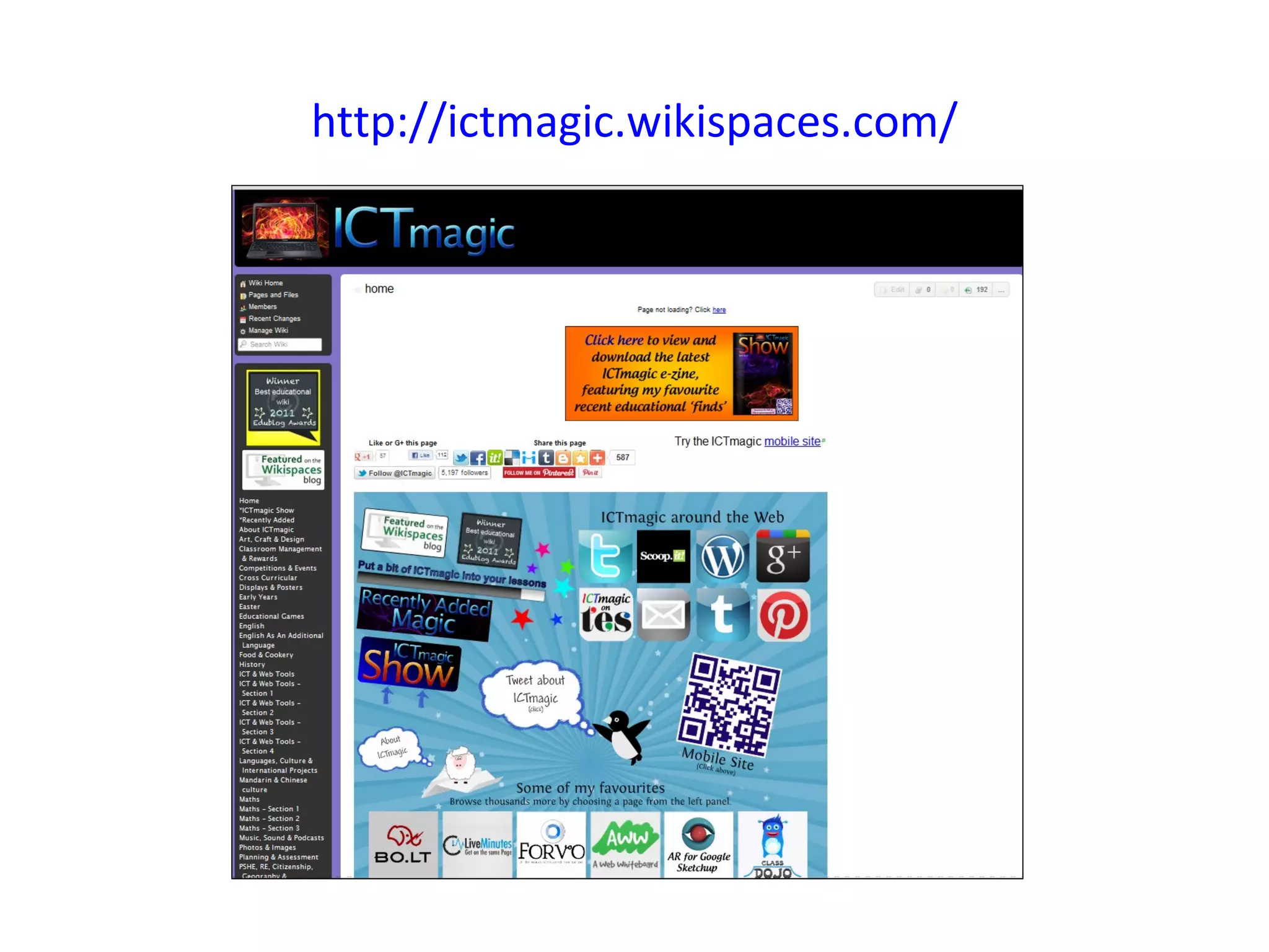 http://ictmagic.wikispaces.com/
 