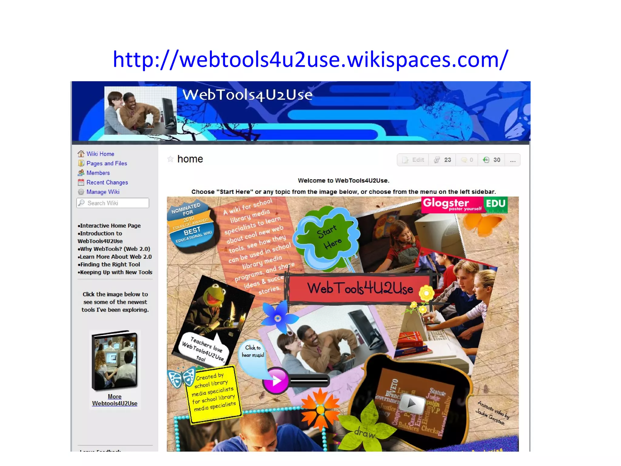 http://webtools4u2use.wikispaces.com/
 