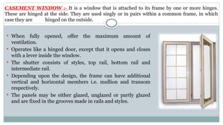 Comprehensive Guide to Window Types, Components, and Functions in ...