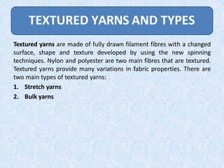 Yarns and Its Classification