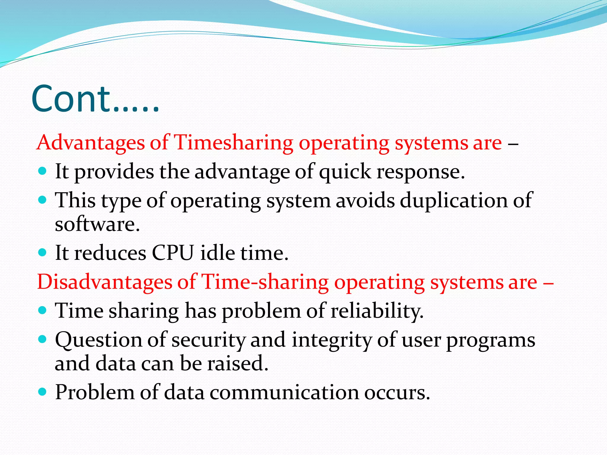 Types or evolution of operating system | PPT