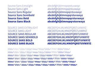 Source Sans - A type specimen | PDF